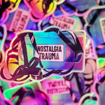 So 90's : Nostalgia Trauma VHS holographic sticker