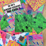 So 90's Sensory embossed sticker set.