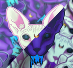 Crystal Kingdom: Acid Cats Holofoil Sticker 2.0