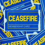 Cease Fire vinyl sticker