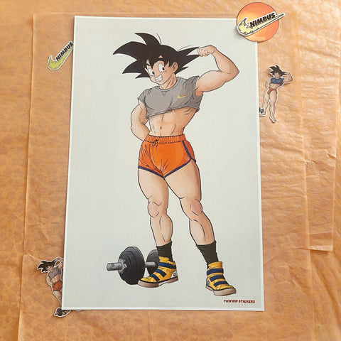 So 90's Goku Gymfit Art Print