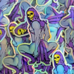 Skeletwerk DLX Holographic Embossed booty vinyl sticker.