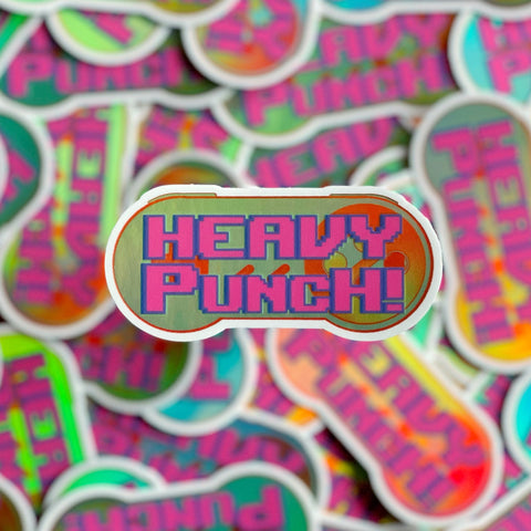 So 90's-Heavy Punch! Holographic sticker