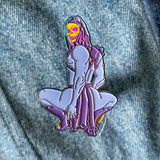 Skeletwerk Holo Soft Enamel Pin!! Glow in the dark face!