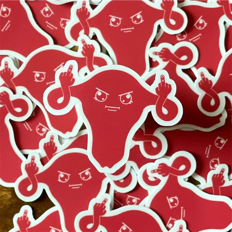 Fuck-uterus!!! Vinyl sticker