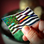 Flaggot: glitter Gay Pride sticker