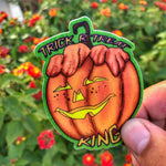 Trick R Treat King- Halloween Tree Sticker