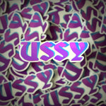 Stick-Ussy clear sticker.