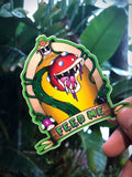 FEEED ME MARIO!!- Piranha Plant Sticker