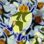 Pumpkid BOO! I'ma Ghost- Inivislbe ink vinyl sticker