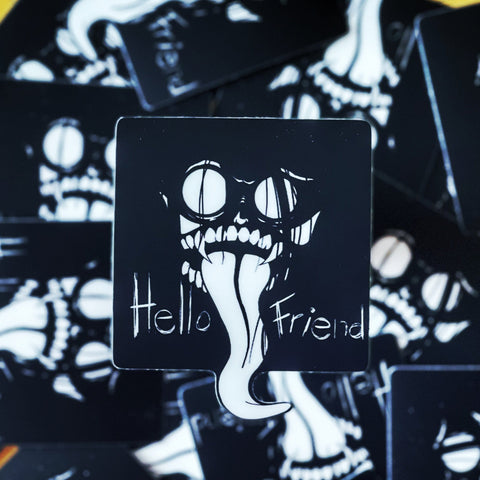 My Demon Friend Glow In The Dark Vinyl Sticker